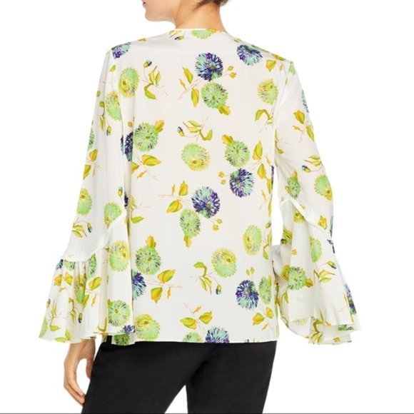 NWT Kobi Halperin | Tate Printed Silk Blouse - Picture 2 of 4